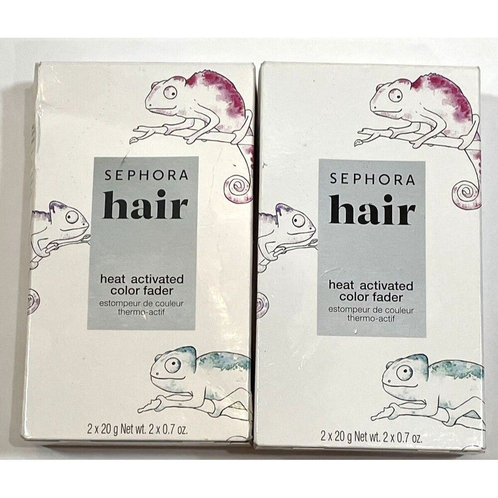 SEPHORA HAIR HEAT ACTIVATED COLOR FADER 2 X 0.7 OZ 2 PIECE LOT BOXED